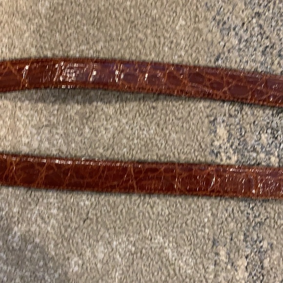 Briggs Ltd. Genuine Crocodile Brown Leather Belt - Picture 16 of 16